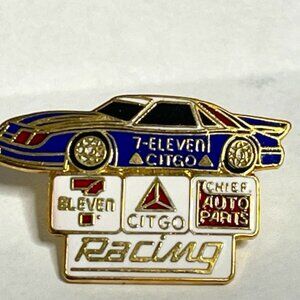 VTG 7 Eleven Citgo Racecar Sponsorship Chiefs Auto Part Lapel Promo Hat Vest Pin